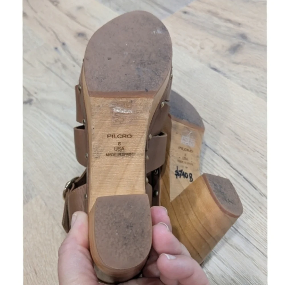 Anthropologie Pilcro Leather Fisherman Clog Sandal - Picture 10 of 10